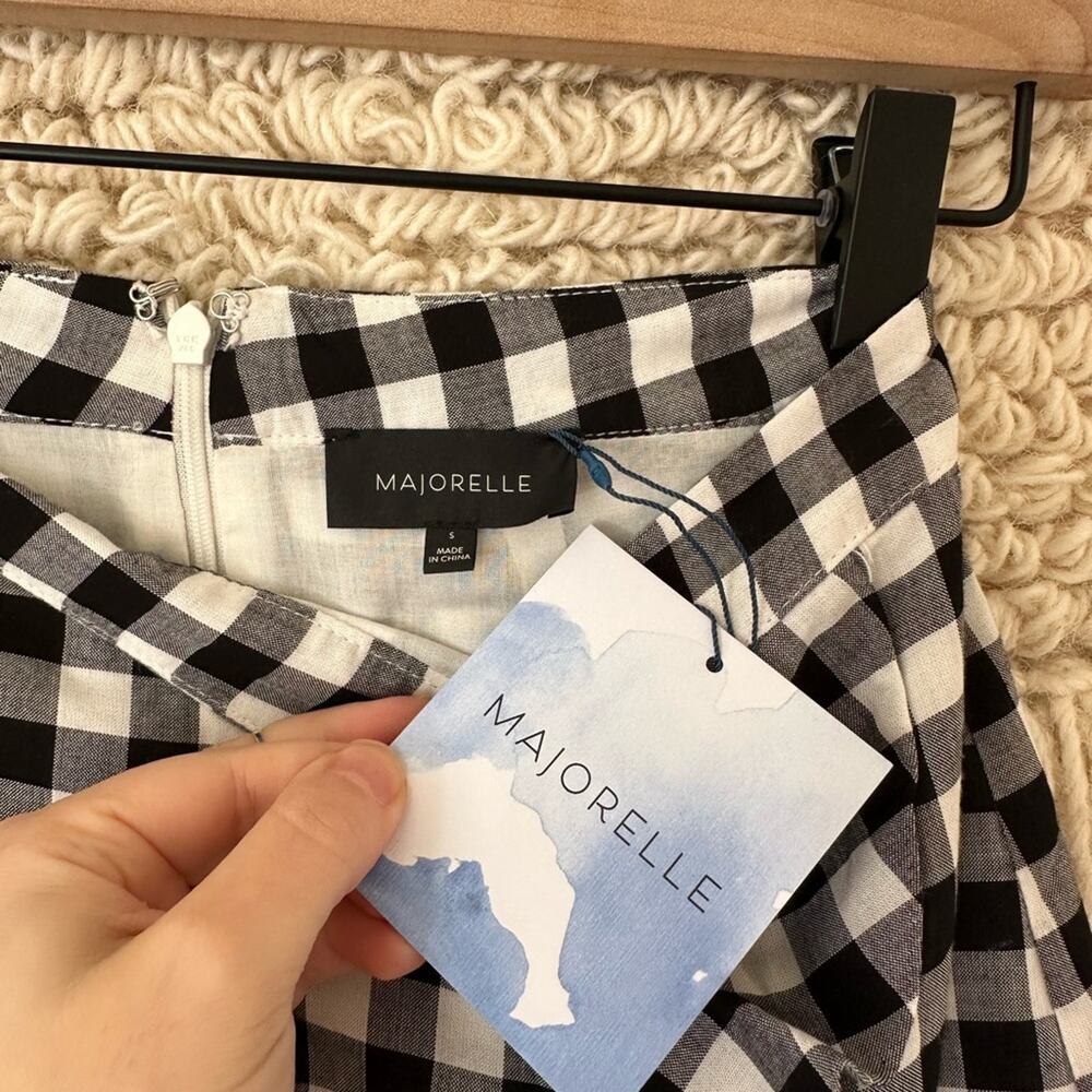 NWT: Majorelle Gingham Midi Skirt - Picture 3 of 6